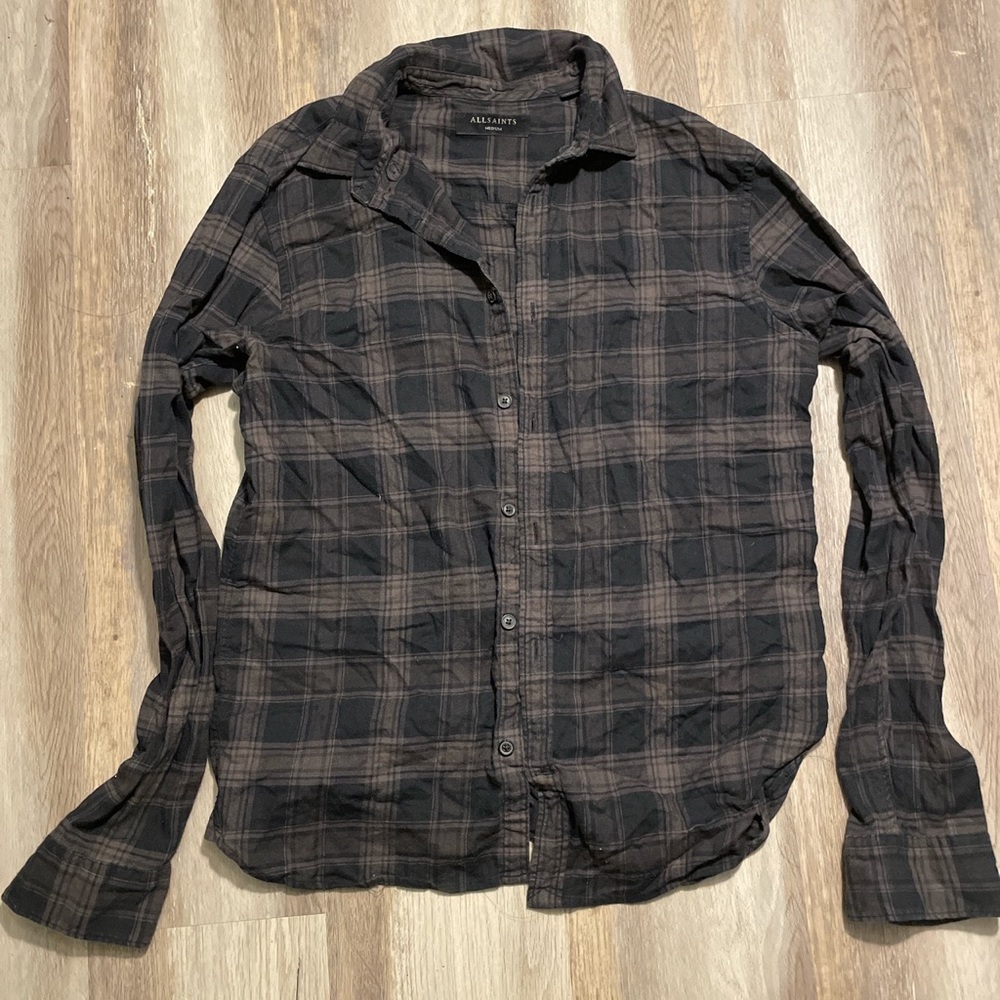 ALLSAINTS Black Flannel